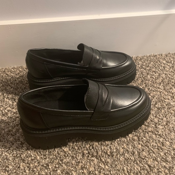 Leather Chunky Penny Loafers SOLD OUT STOCK - Picture 7 of 8